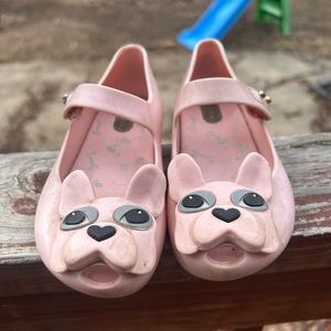2 pairs size 8 Mini Melissa girls shoes